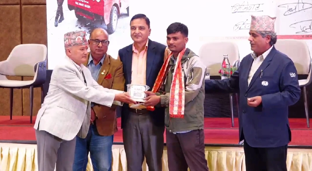 NASA Nepal honours Shahzad Alam for locally made hybrid car